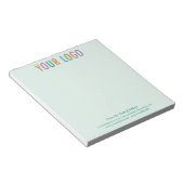 ロゴ入りグリーンビジネスノートパッド From the Desk Of ノートパッド (アングル)