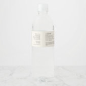 ロゴ入りコスメジャー包装ラベル ペットボトルラベル (裏面)