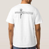 ロゴ入りサーフEXPLOREシャツ Tシャツ (裏面)