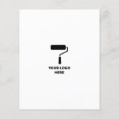 ロゴ入りチラシを追加したペインターとデコレータモダンー チラシ (裏面)