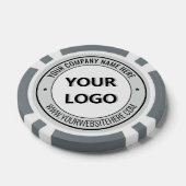 ロゴ入りポーカーチップにテキスト情報を追加 ポーカーチップ (シングル)