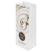 ロゴ入りモダンカスタムワインギフトバッグ ワインギフトバッグ (裏面アングル)