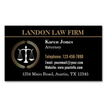 ロゴ入り弁護士ビジネスカードマグネット