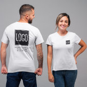 ロゴ入り表裏カスタムビジネスワークウェア Tシャツ