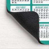 ロゴ入り2024年カレンダー、連絡先 青 マウスパッド (コーナー)