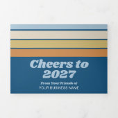 ロゴ入り2027年カレンダーハンガー 三つ折りクリスマスカード (カバー)