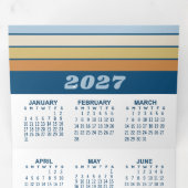 ロゴ入り2027年カレンダーハンガー 三つ折りクリスマスカード (内部最初)