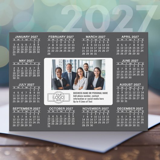 ロゴ入り2027年カレンダー 連絡先情報 シーズンカード