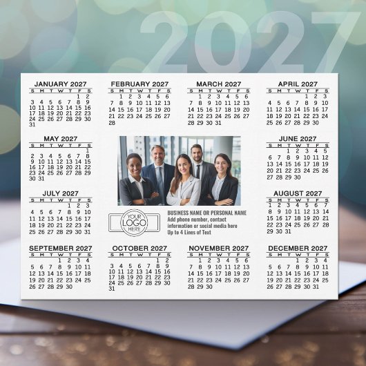 ロゴ入り2027年カレンダー 連絡先情報 シーズンカード
