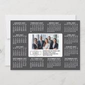 ロゴ入り2027年カレンダー 連絡先情報 シーズンカード (正面)