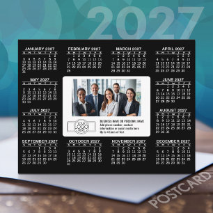 ロゴ入り2027年カレンダー 連絡先 ポストカード