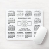 ロゴ入り2027年カレンダー 連絡先 マウスパッド (マウス)