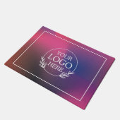 ロゴ入り オーダーメイド 企業用ウェルカムマット ドアマット (アングル)
