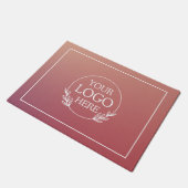 ロゴ入り オーダーメイド 企業用ウェルカムマット ドアマット (アングル)