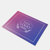 ロゴ入り オーダーメイド 企業用 ウェルカムマット ドアマット (アングル)