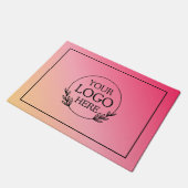 ロゴ入り オーダーメイド 企業用 ウェルカムマット ドアマット (アングル)