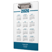 ロゴ入り 2026年 ビジネス カレンダー クリップボード (左)