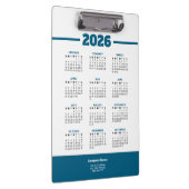 ロゴ入り 2026年 ビジネス カレンダー クリップボード (右)