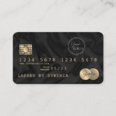 ロゴ入りQRコード クレジットカード風デザイン 名刺 (正面)