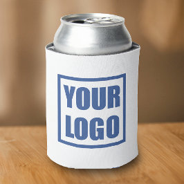 ロゴ入れ替えテンプレート両面白色クーラーボックス 缶クーラー