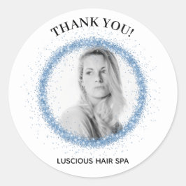 *~*ロゴ写真アップロードありがとうラベル封筒シール ラウンドシール