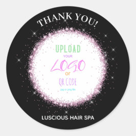 *~*ロゴ写真アップロードありがとうラベル封筒シール ラウンドシール