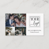 ロゴ写真コラージュ写真家のミニマル化 名刺 (正面)