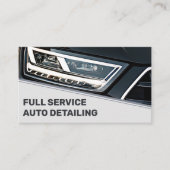 ロゴ写真テンプレートクールブラックグレーカーサービス 名刺 (正面)