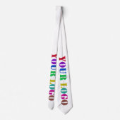 ロゴ写真ビジネスプロモーションネックタイ ネクタイ (裏面)