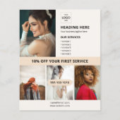 ロゴ写真 ビジネス マーケティング チラシ (正面)