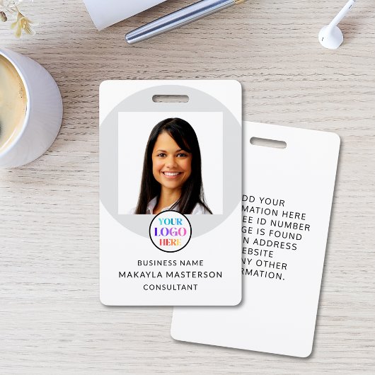 ロゴ写真 従業員ID バッジ