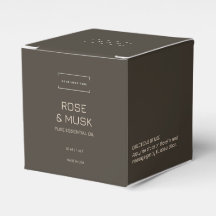 ロゴ化粧品製品のQRコード付き