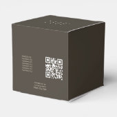 ロゴ化粧品製品のQRコード付き フェイバーボックス (裏面サイド)