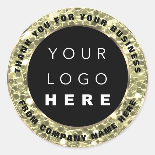 ロゴ名くもの巣ありがとうフェイク金ゴールドMint Green ラウンドシール (正面)