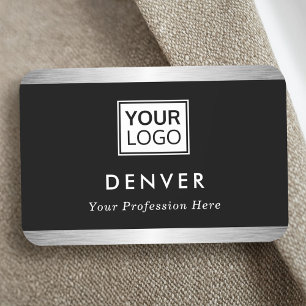 ロゴ名のタイトルsilver grayフェイクを追加縁どする 名札