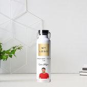 ロゴ名の署名の写真 ウォーターボトル