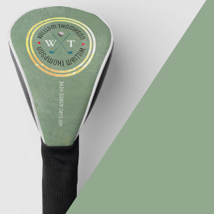 ロゴ名を付けたゴルフプレーヤーゴルフヘッドカバー ゴルフヘッドカバー