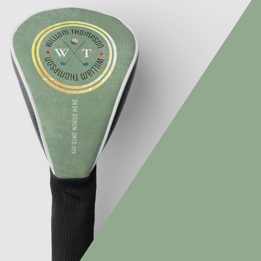 ロゴ名を付けたゴルフプレーヤーゴルフヘッドカバー ゴルフヘッドカバー