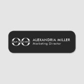 ロゴ名タイトル名タグ 名札 (正面)