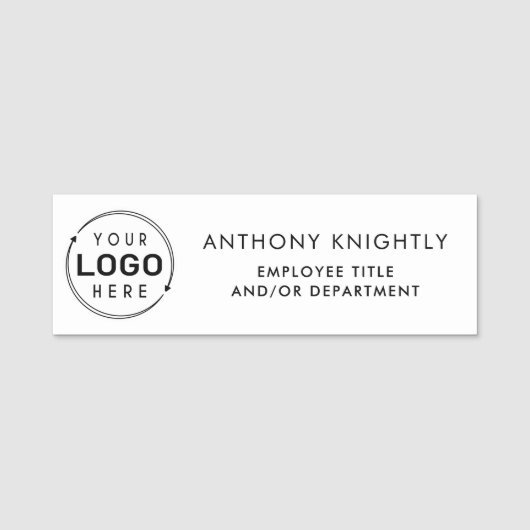 ロゴ名タイトル部門 名札 (正面)