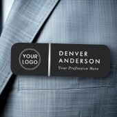 ロゴ名タイトルclasy black silver gray divider 名札