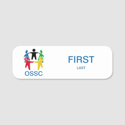 ロゴ名タグ 名札 (正面)