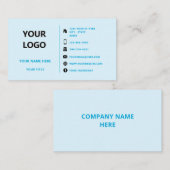 ロゴ名付き名刺の色のアドレス情報 名刺 (正面/裏面)