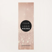 ロゴ名会社のバラ金ゴールドプロモーションInstagra ヨガマット (裏面)