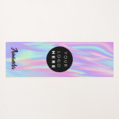 ロゴ名会社ホログラフィックプロモーション ヨガマット (裏面(横))