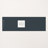 ロゴ名会社白黒プロモーション ヨガマット (裏面(横))