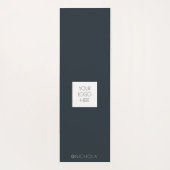 ロゴ名会社白黒プロモーション ヨガマット (裏面)