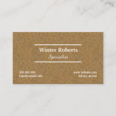 ロゴ名刺、木製クラフトプロフェッショナル 名刺 (正面)