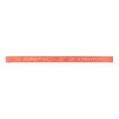 ロゴ名前をカスタムするビジネス服ラベル サテンリボン (正面)