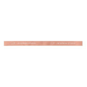 ロゴ名前をカスタムするビジネス服ラベル サテンリボン (正面)